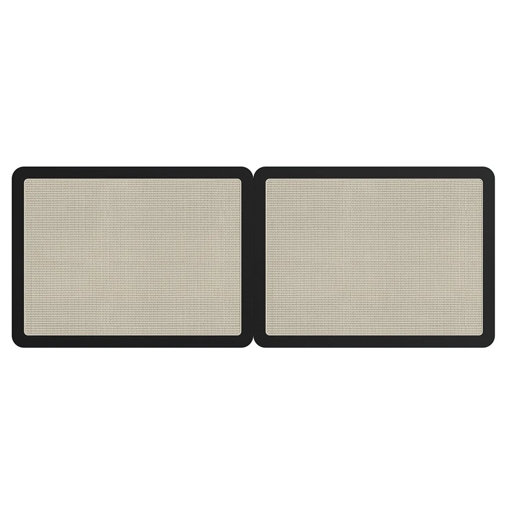 Cabeceira Cama Casal e Queen Arlo A10 Palinha Nero - Mpozenato