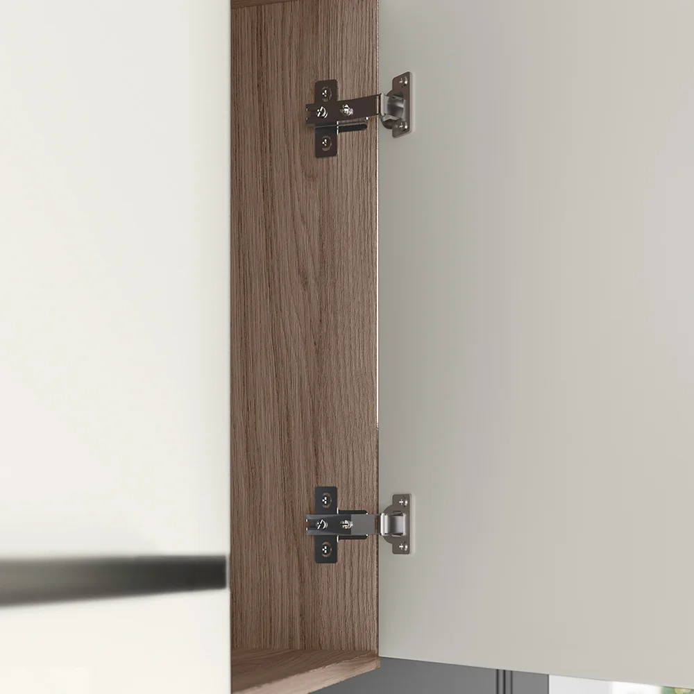 Armário de Cozinha Compacta Suspensa Jully N03 Carvalho/Off White - Mpozenato