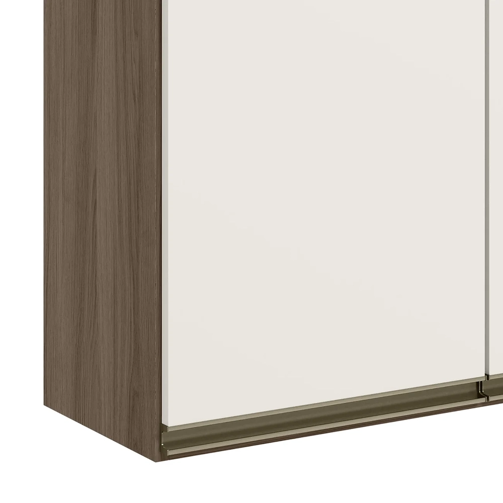 Armário de Cozinha Aéreo 120cm Maly N03 Carvalho/Off White - Mpozenato