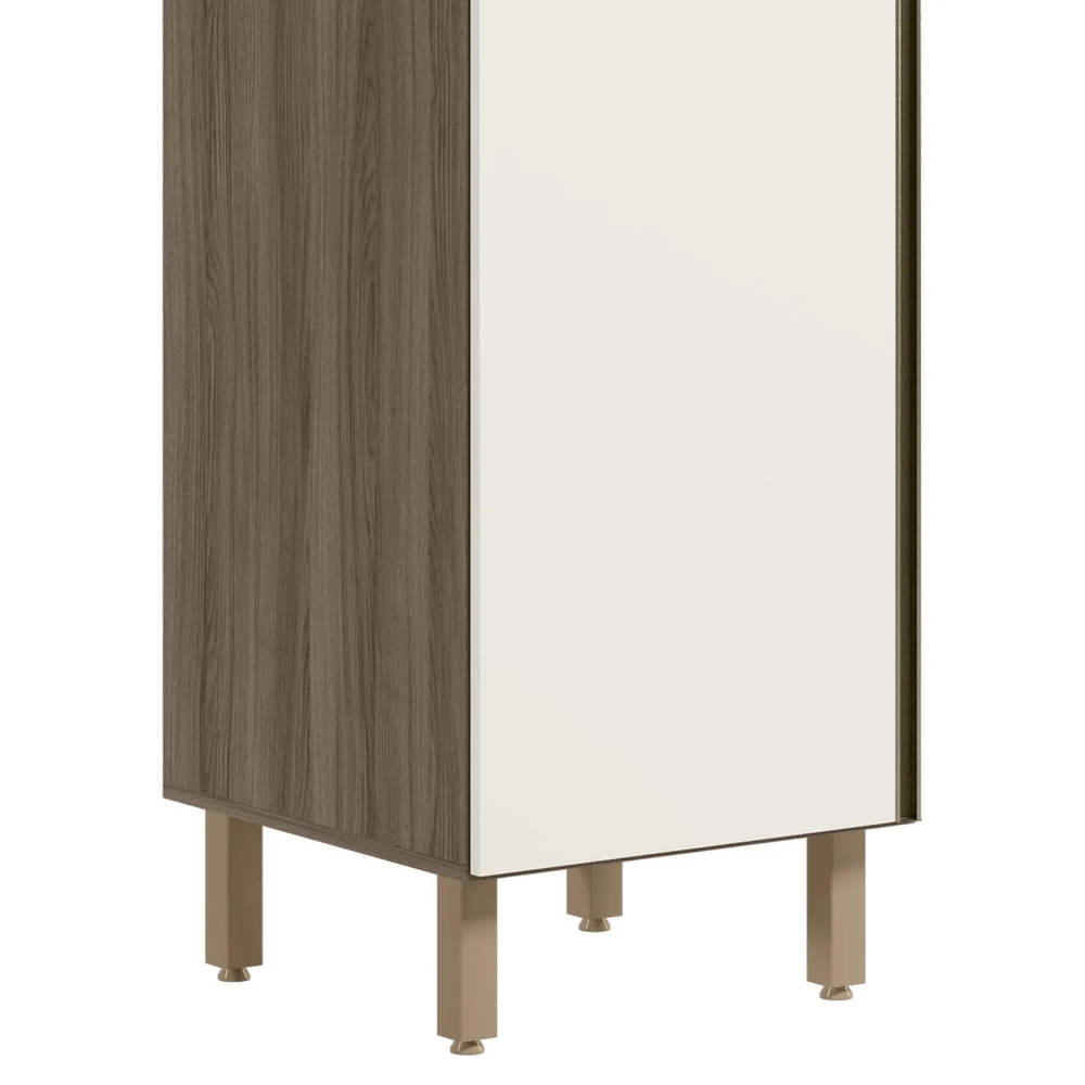 Paneleiro de Cozinha 1 Porta Maly N03 Carvalho/Off White - Mpozenato