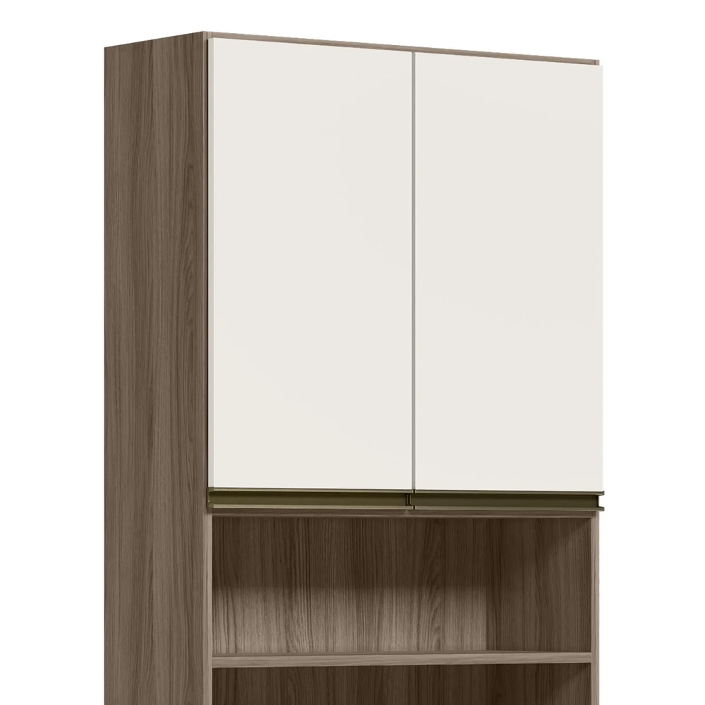 Paneleiro de Cozinha Para Micro-ondas Maly N03 Carvalho/Off White - Mpozenato