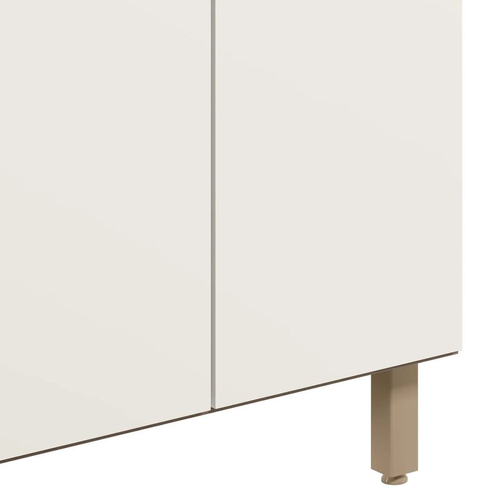 Balcão para Cooktop Com Tampo 80cm Maly N03 Carvalho/Off White - Mpozenato