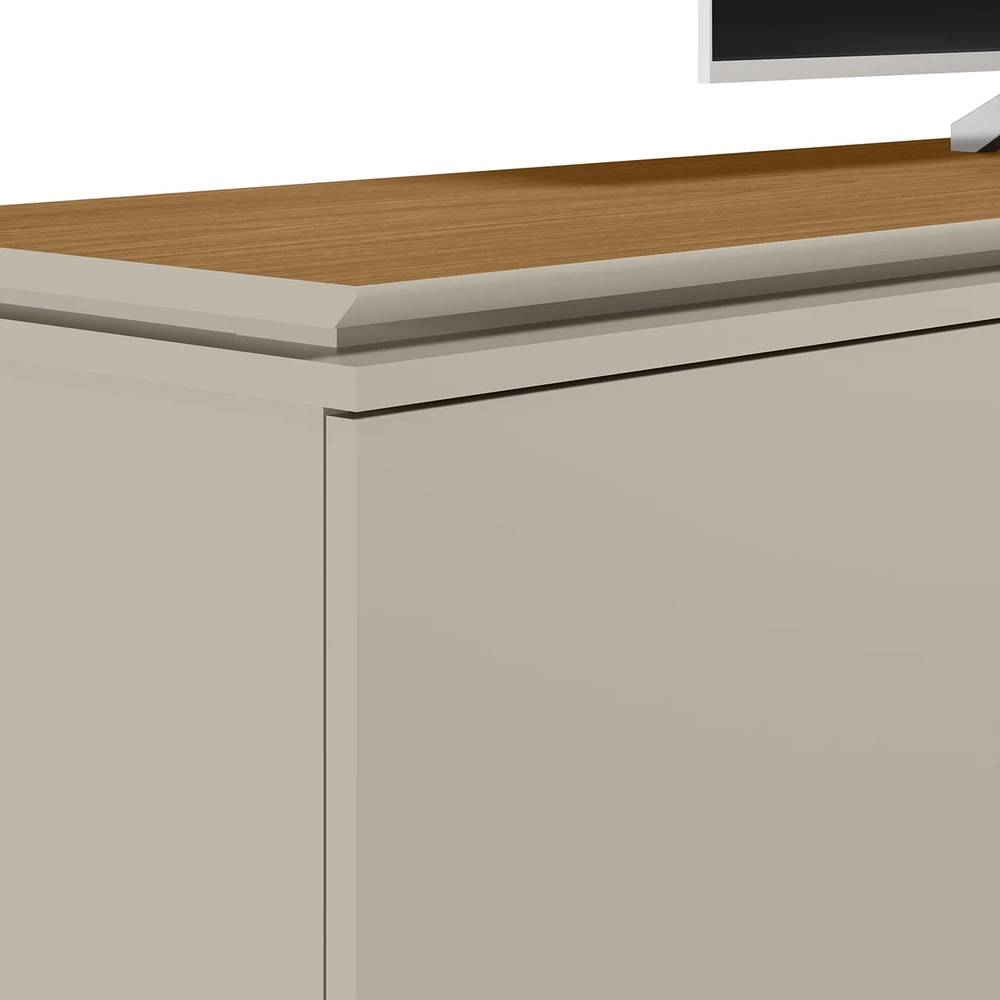 Rack Para Sala de TV 70 Polegadas 200cm Nice L06 Nature/Off - Mpozenato