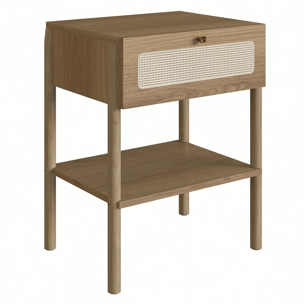 Cabeceira Solteiro 90cm e Mesa 1 Gaveta Arlo A10 Hanover - Mpozenato