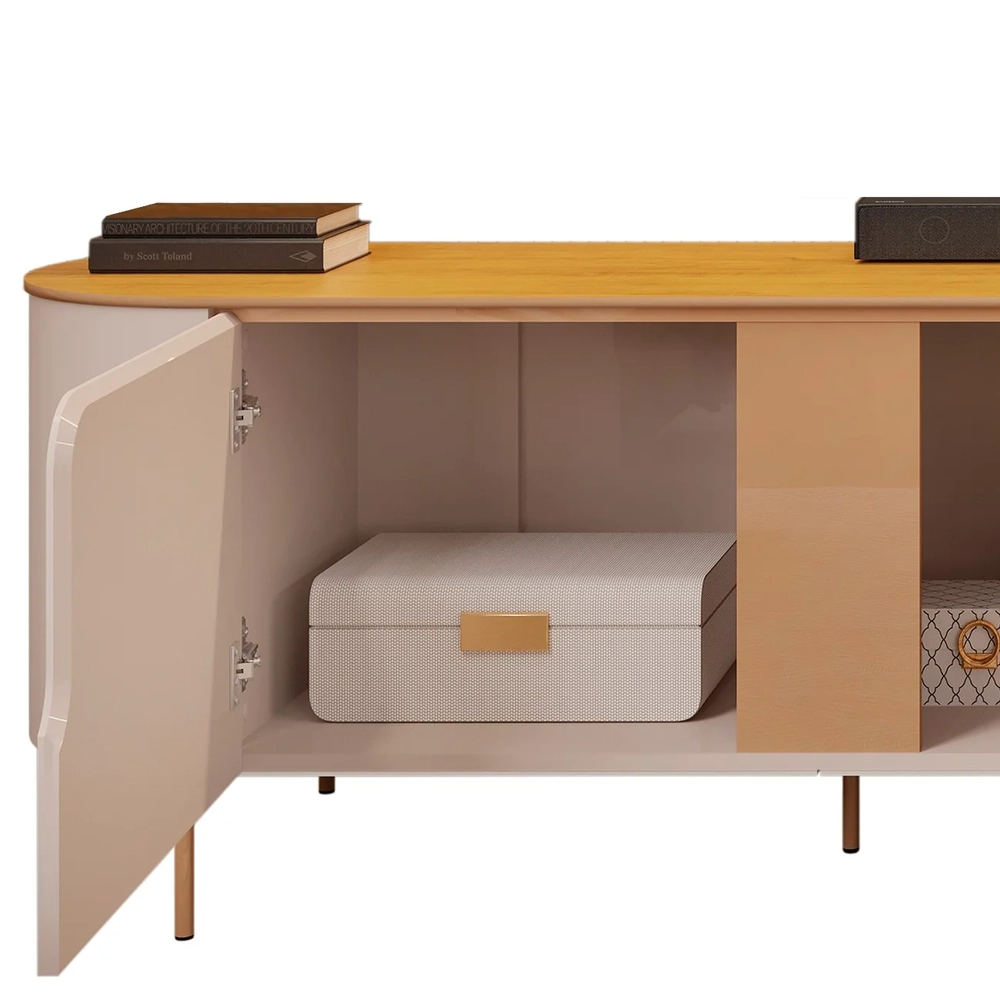 Rack Bancada de TV 75 Pol 241cm Celi D04 Bali/Cedro - Mpozenato