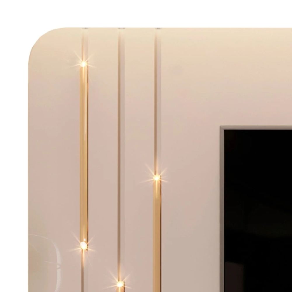 Painel para TV Suspenso 75 Pol 240cm Celi D04 Off White - Mpozenato