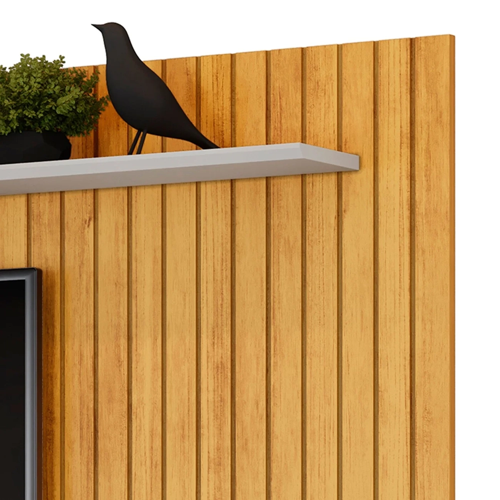 Painel TV 70 Pol 215cm Bancada Suspensa Ethan D04 Cedro/Bali - Mpozenato