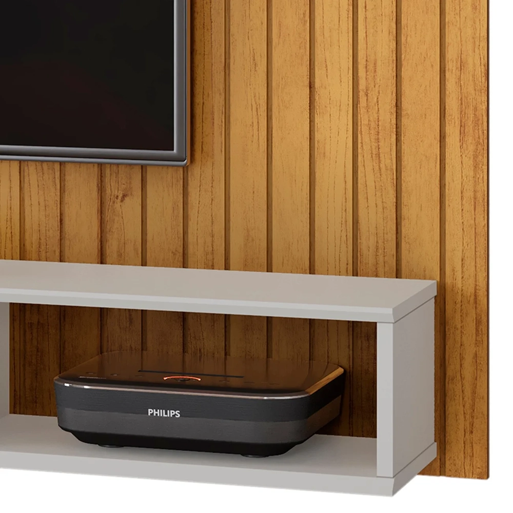 Painel TV 70 Pol 193cm Bancada Suspensa Ian D04 Cedro/Bali - Mpozenato