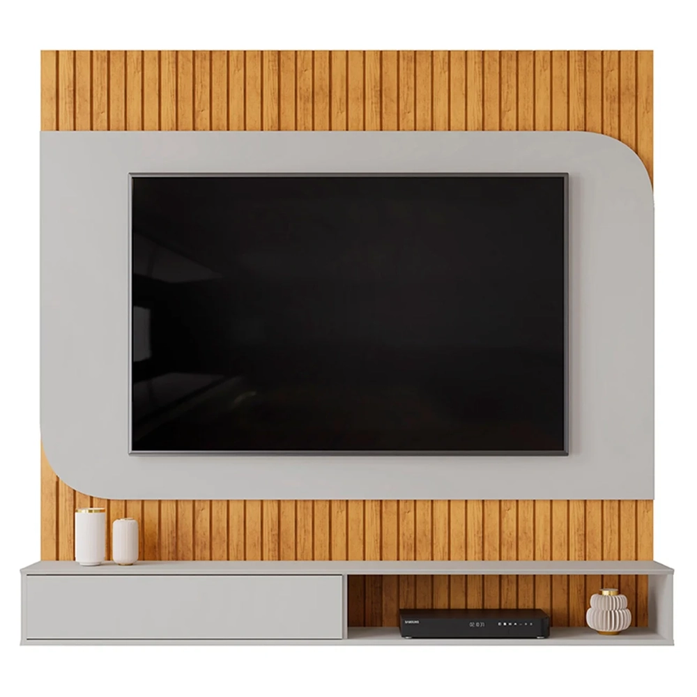 Painel TV 65 Pol 150cm Bancada Suspensa James D04 Cedro/Bali - Mpozenato