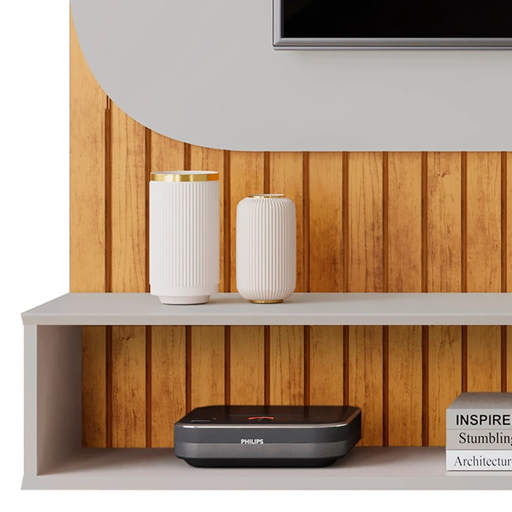 Painel TV 65 Pol 150cm Bancada Suspensa James D04 Cedro/Bali - Mpozenato