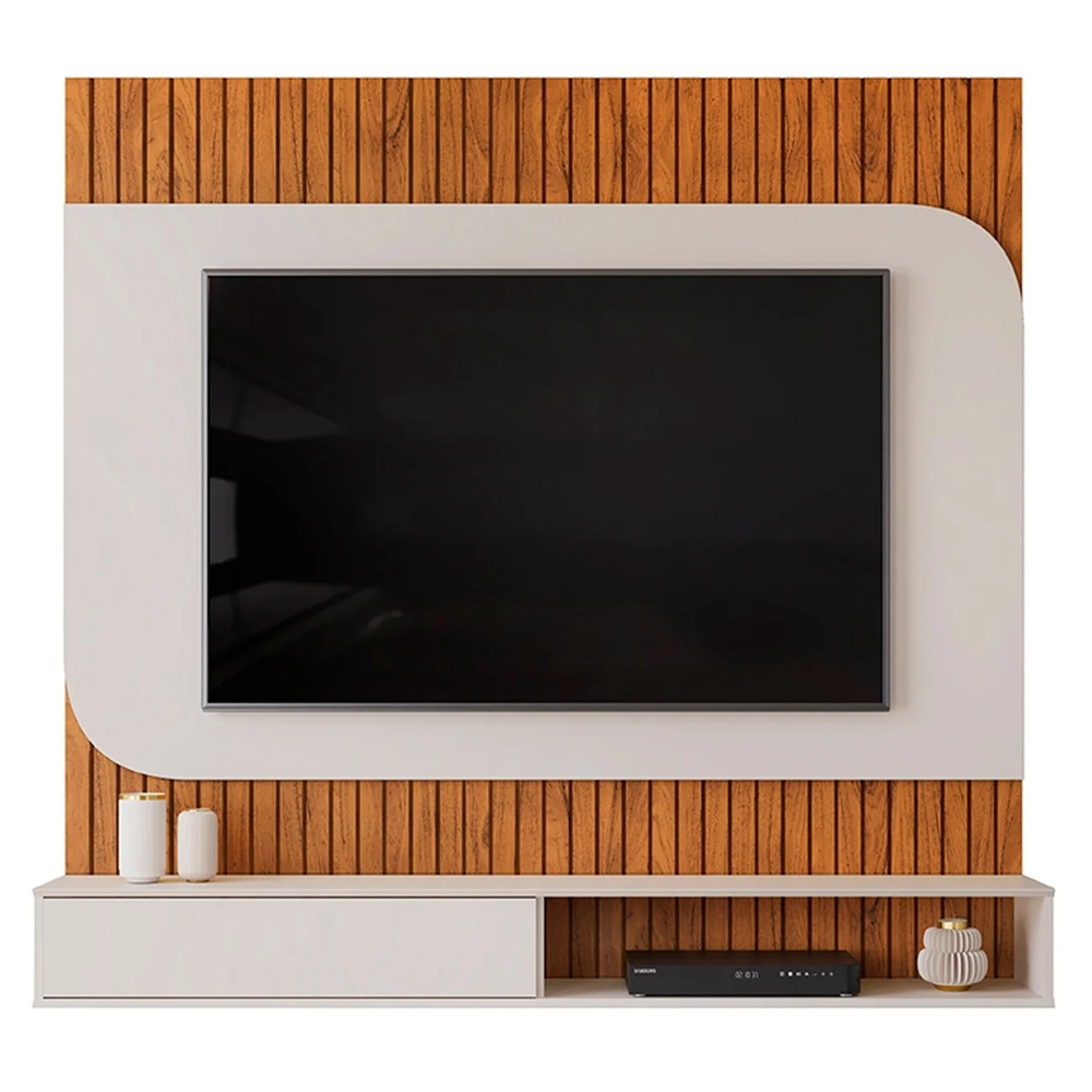 Painel TV 65 Pol 150cm Bancada Suspensa James D04 Freijó/Off - Mpozenato