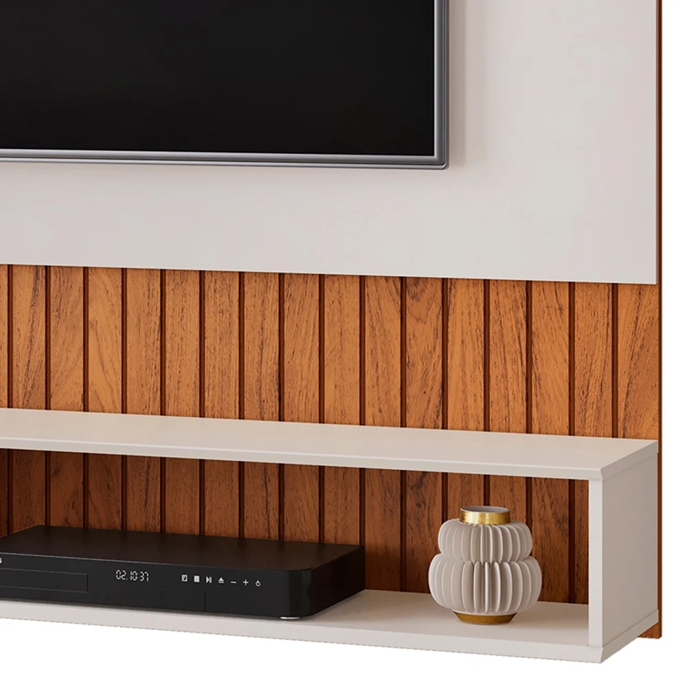 Painel TV 65 Pol 150cm Bancada Suspensa James D04 Freijó/Off - Mpozenato