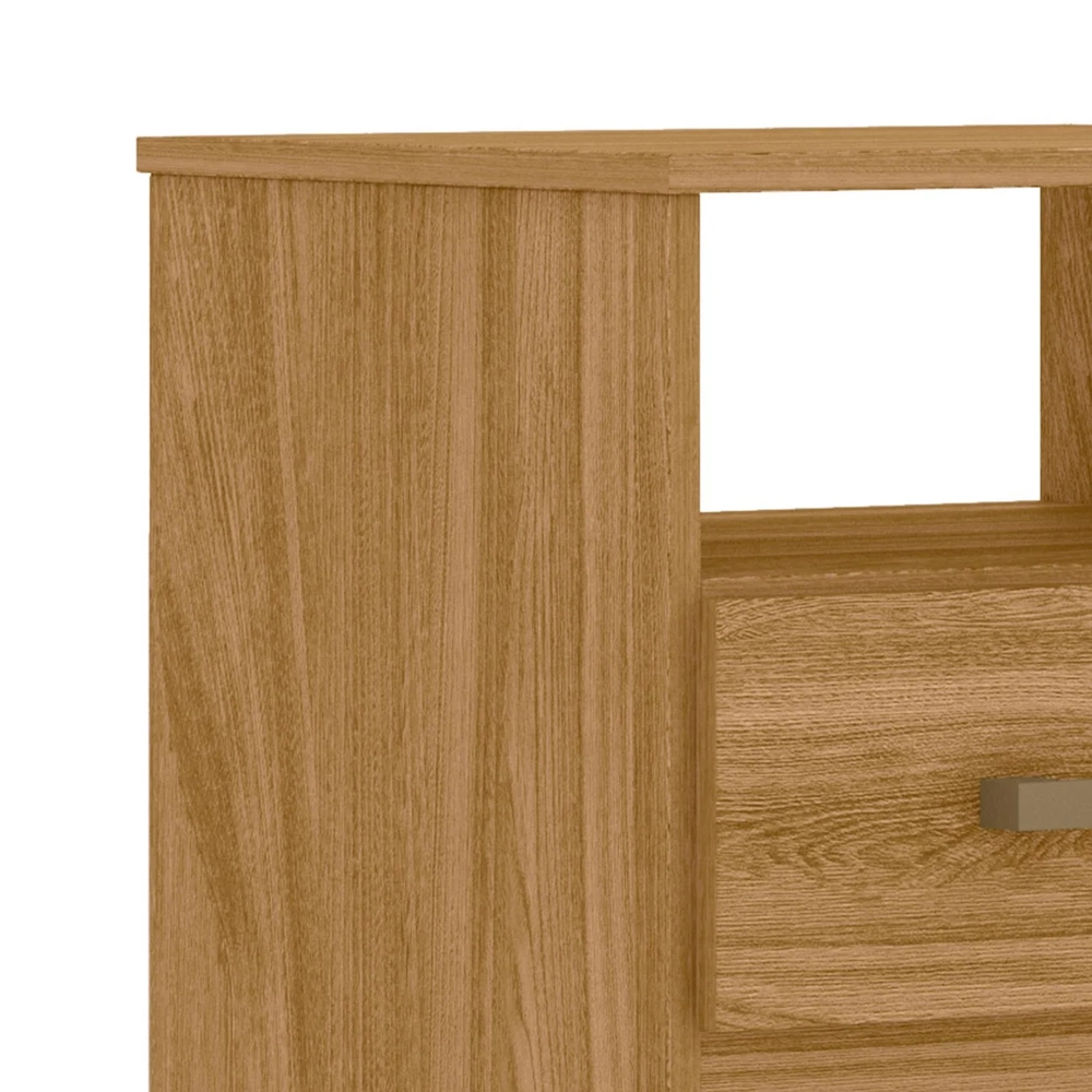 Mesa de Cabeceira Para Quarto 2 Gavetas Kit 2 Ares Z17 freijó - Mpozenato