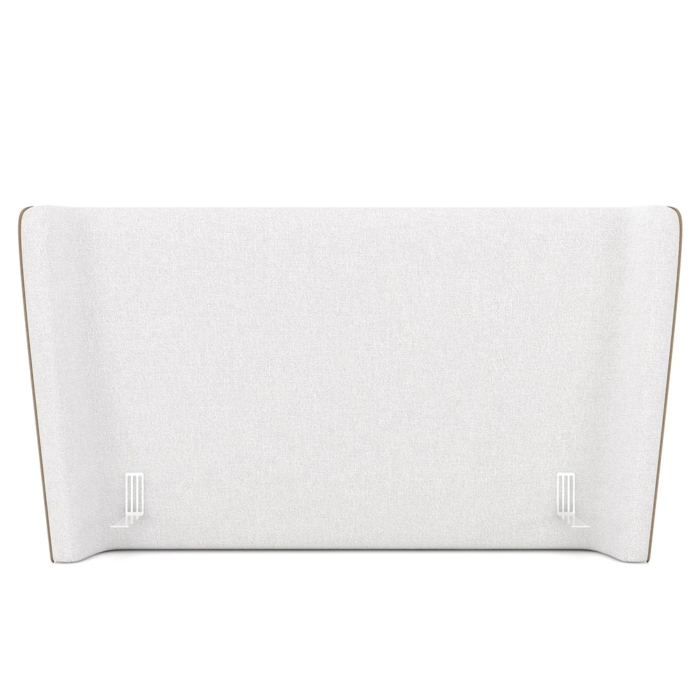 Cabeceira Cama Box King 195cm Nicea Z37 Bouclê Off/Caramelo - Mpozenato