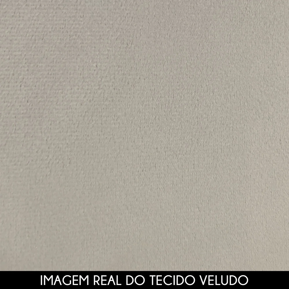 Cabeceira Cama Box Queen 160cm Nicea Z37 Veludo Bege - Mpozenato