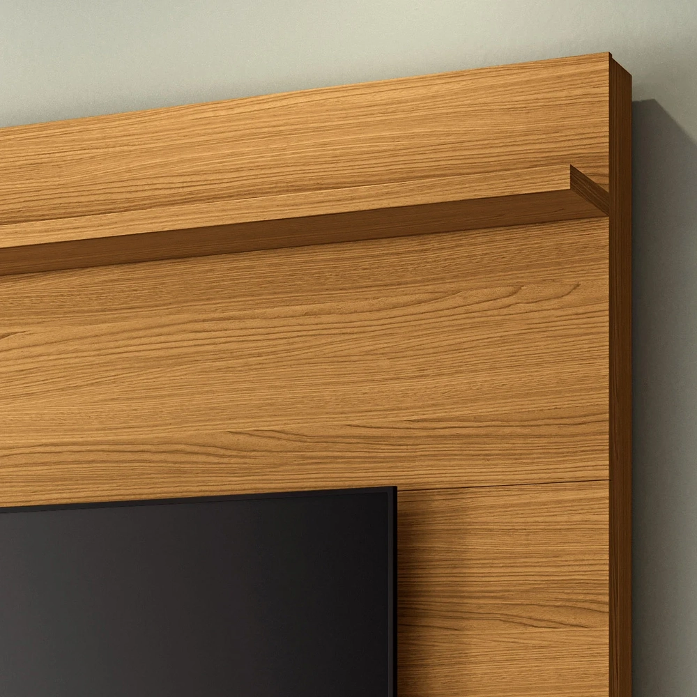 Estante Painel de TV 55 Pol 136cm Urbe H01 Cinamomo/Off White - Mpozenato