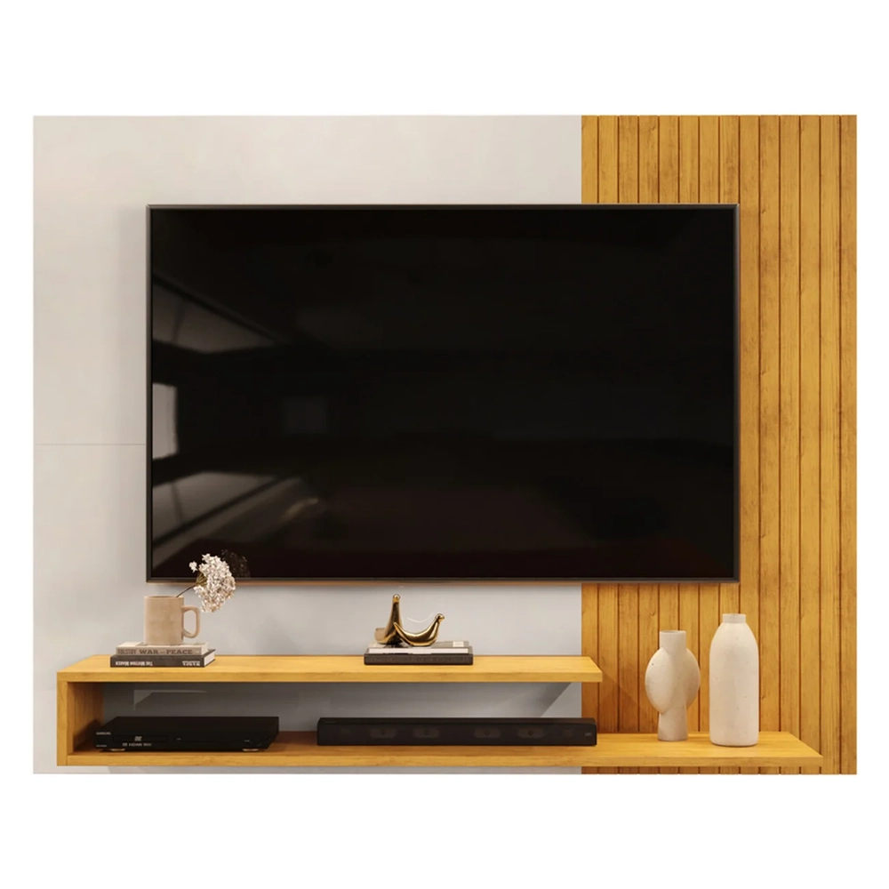 Painel TV 50 Pol 136cm Bancada Suspensa Vetra D04 Cedro/Bali - Mpozenato