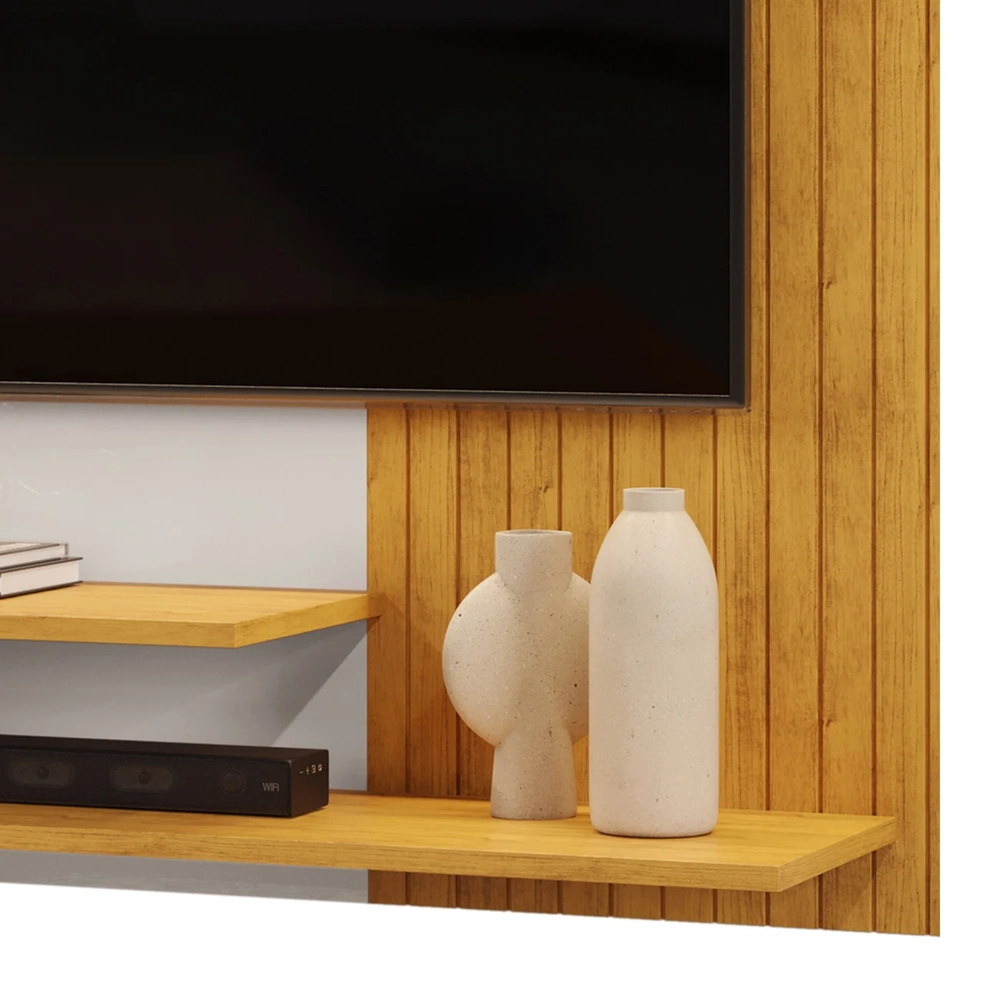 Painel TV 50 Pol 136cm Bancada Suspensa Vetra D04 Cedro/Bali - Mpozenato