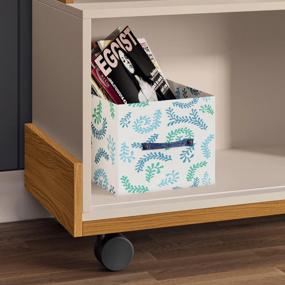 Rack Bancada de TV 50 Pol 136cm Analu H01 Cinamomo/Off White - Mpozenato