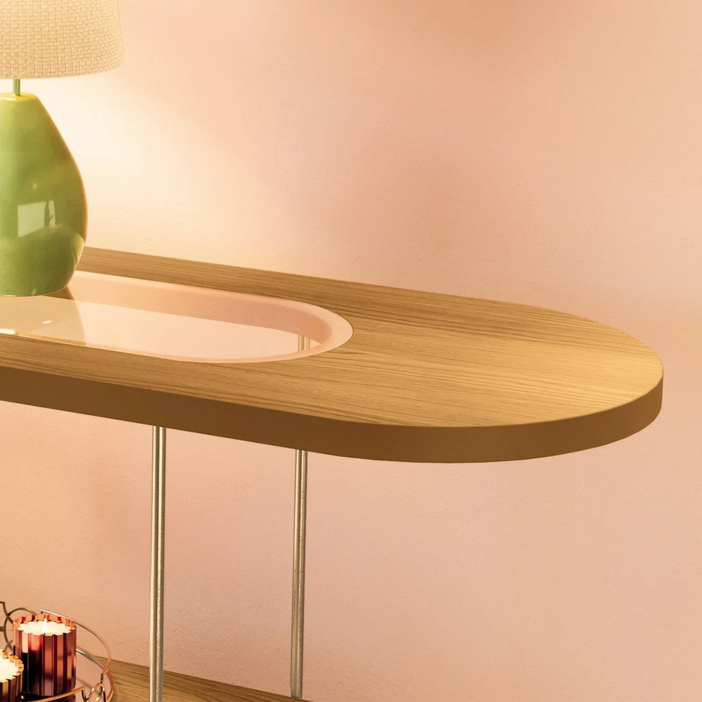 Aparador de Sala e Mesas de Centro Vetta H01 Cinamomo - Mpozenato