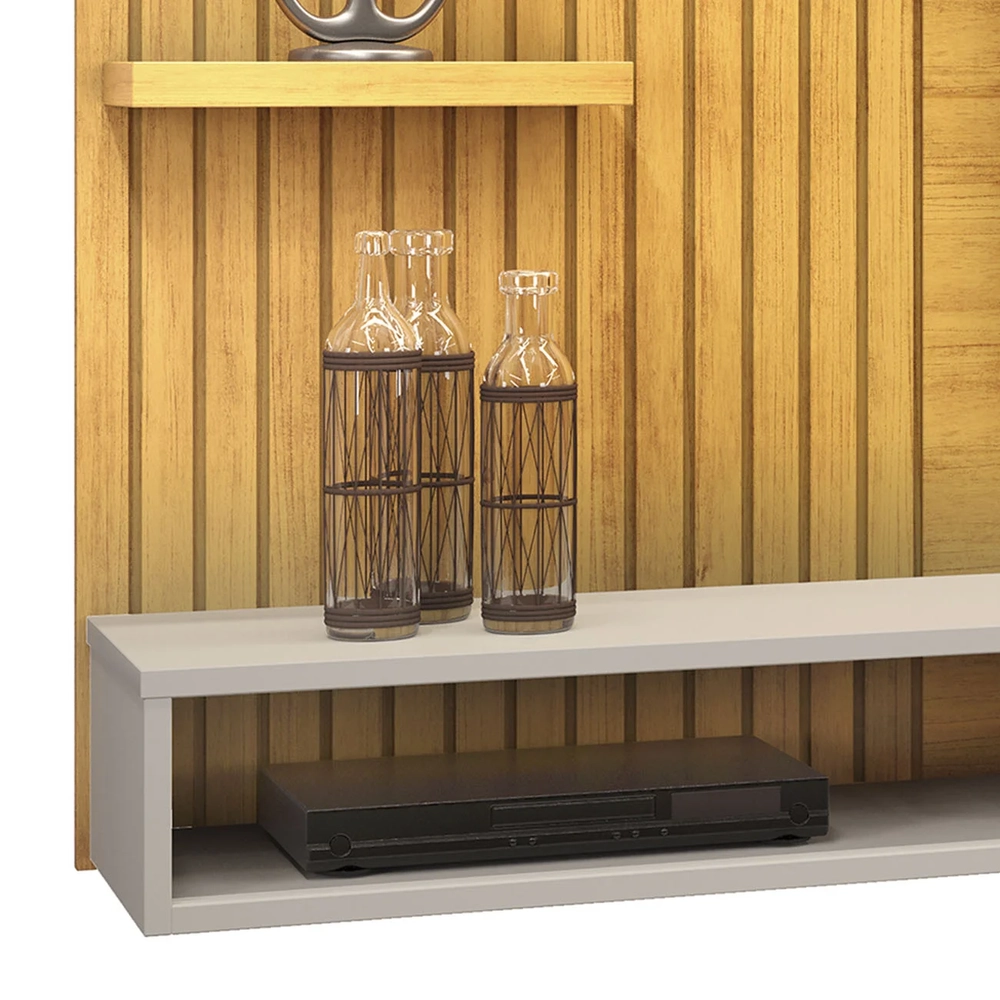 Painel TV 60 Pol 190cm Bancada Suspensa Lutra D04 Cedro/Bali - Mpozenato