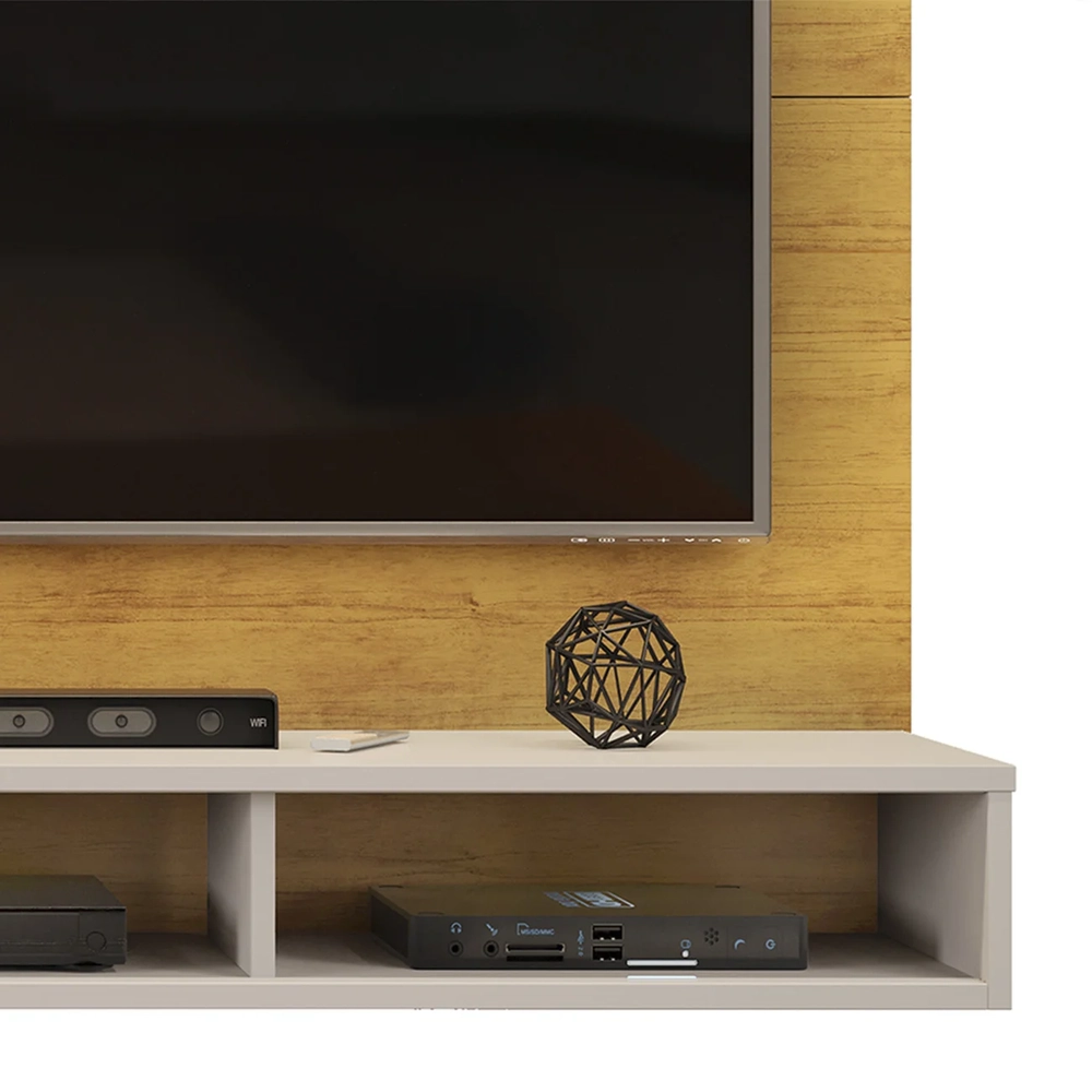 Painel TV 60 Pol 190cm Bancada Suspensa Lutra D04 Cedro/Bali - Mpozenato