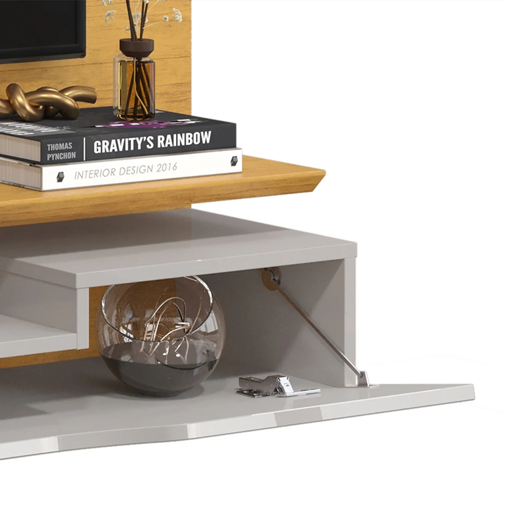 Painel TV 60 Pol 160cm Bancada Suspensa Trego D04 Cedro/Bali - Mpozenato