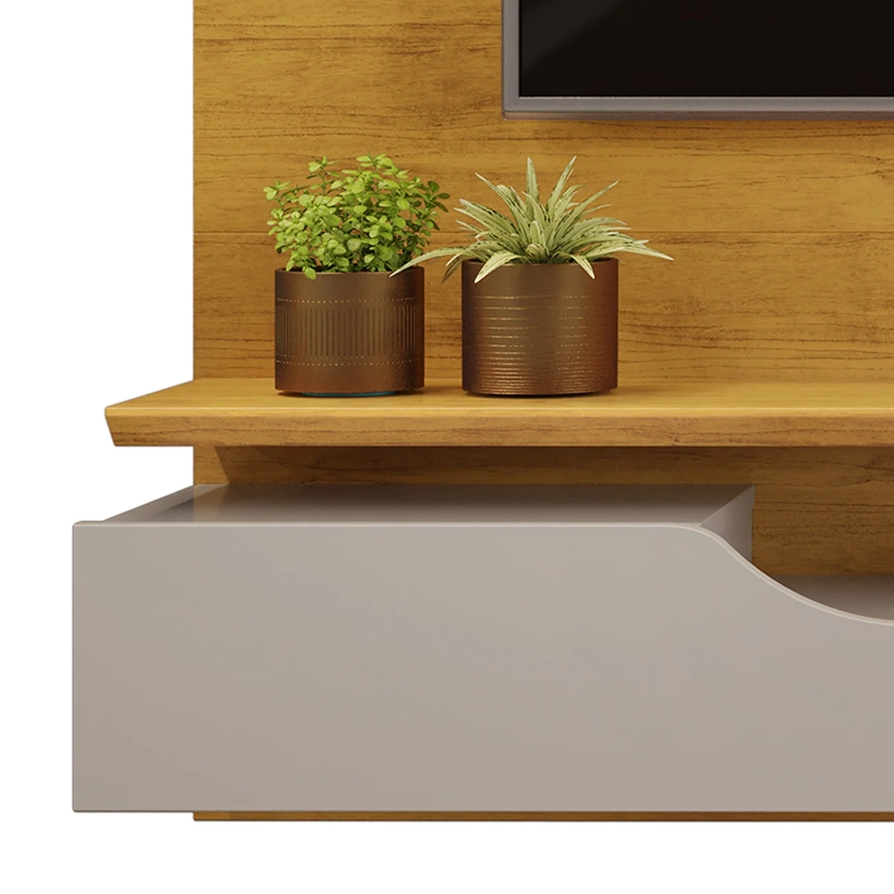 Painel TV 60 Pol 160cm Bancada Suspensa Trego D04 Cedro/Bali - Mpozenato