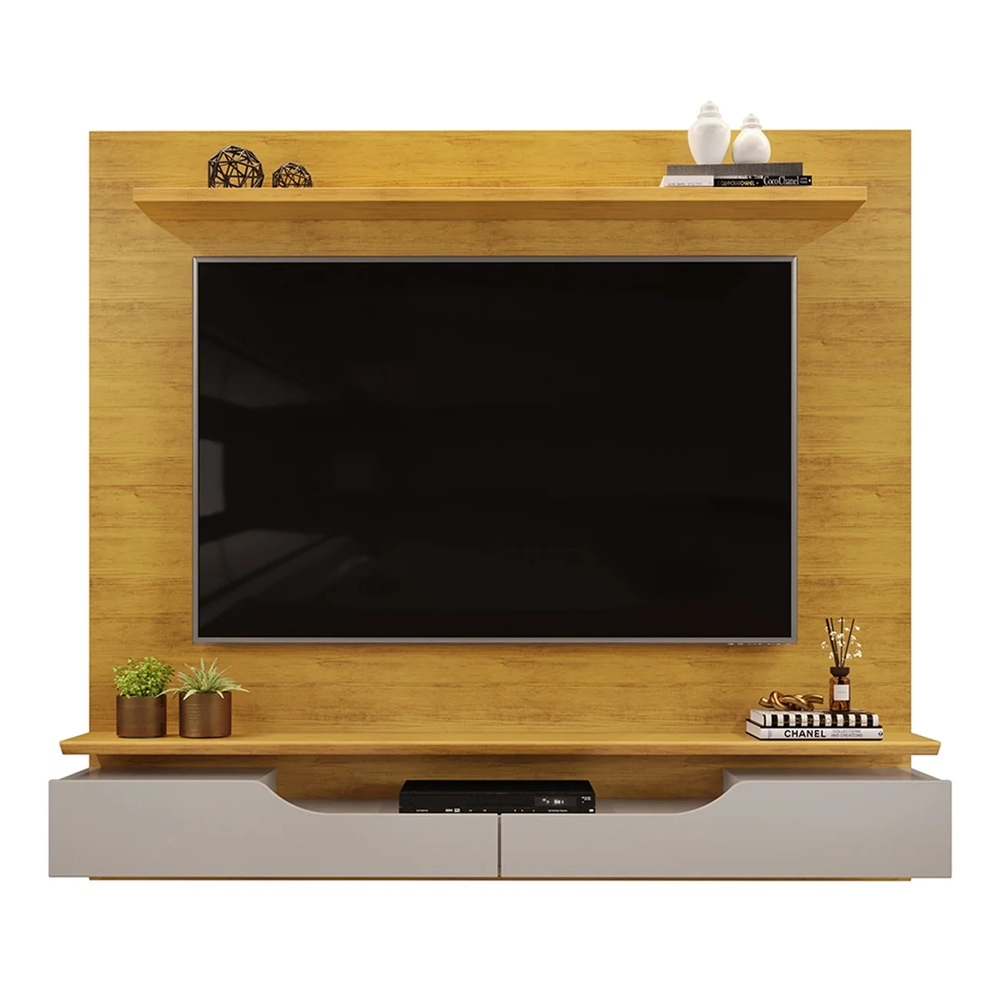 Painel TV 60 Pol 160cm Bancada Suspensa Trego D04 Cedro/Bali - Mpozenato