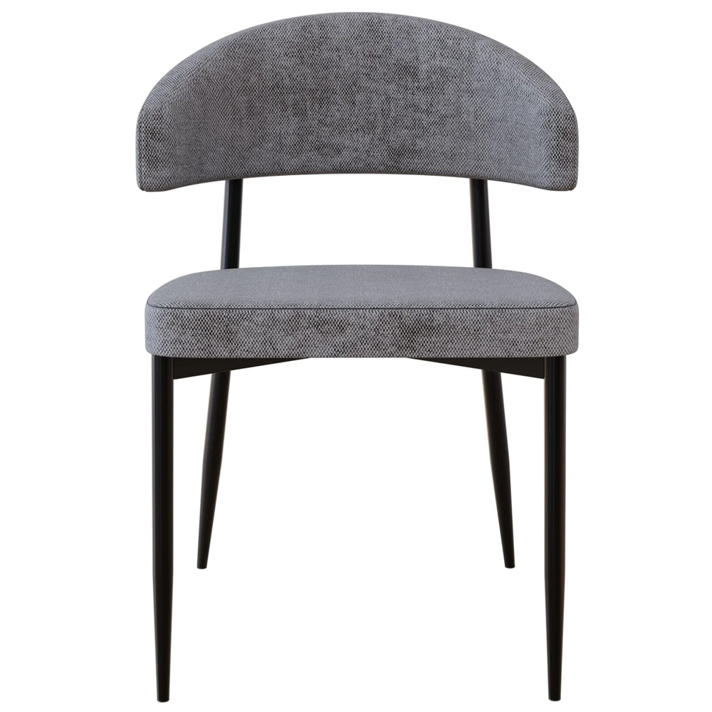 Cadeira de Jantar Estofada Kit 4 Chloe M25 Linho Lautrec Cinza - Mpozenato