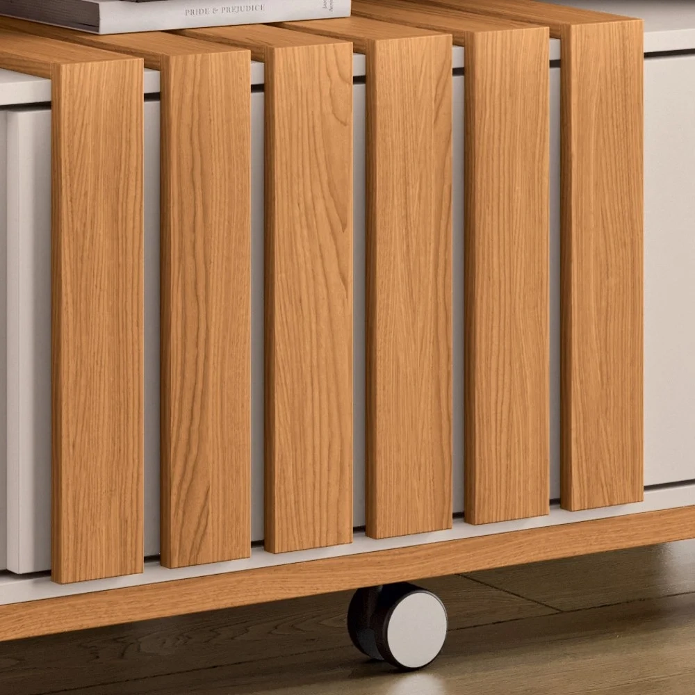 Estante Painel de TV 65 Pol 180cm Bold Cinamomo/Off White - HB Móveis