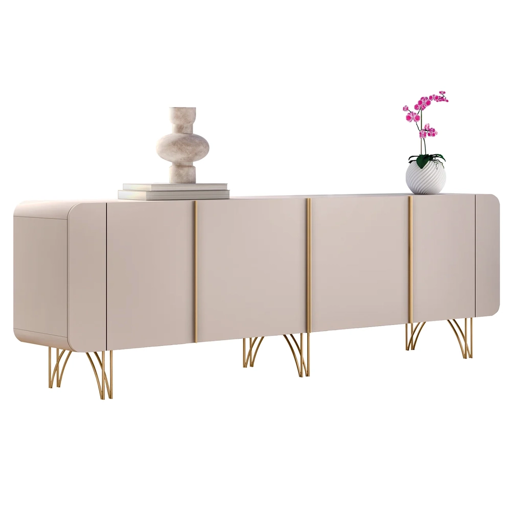 Balcão Aparador Buffet Saluti e Benvenuto Off White - HB Móveis