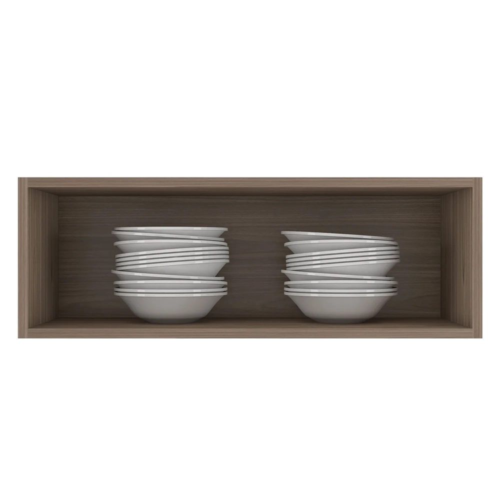 Armário de Cozinha Aéreo 70cm Pérola Z34 Freijó/Grafite     - Mpozenato