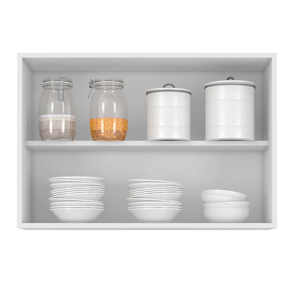 Armário de Cozinha Aéreo 80cm Pérola Z34 Branco             - Mpozenato