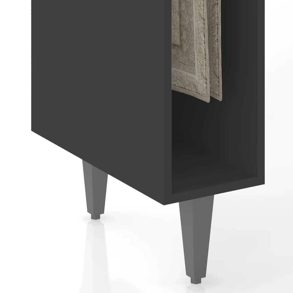 Balcão de Cozinha Porta Pano 20cm Pérola Z34 Preto          - Mpozenato