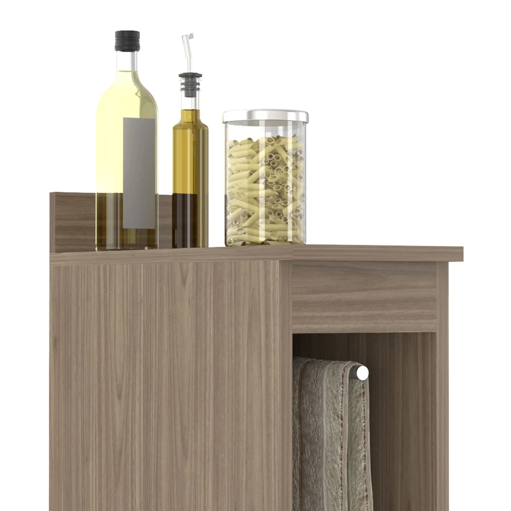 Balcão de Cozinha Porta Pano 20cm Pérola Z34 Freijó         - Mpozenato