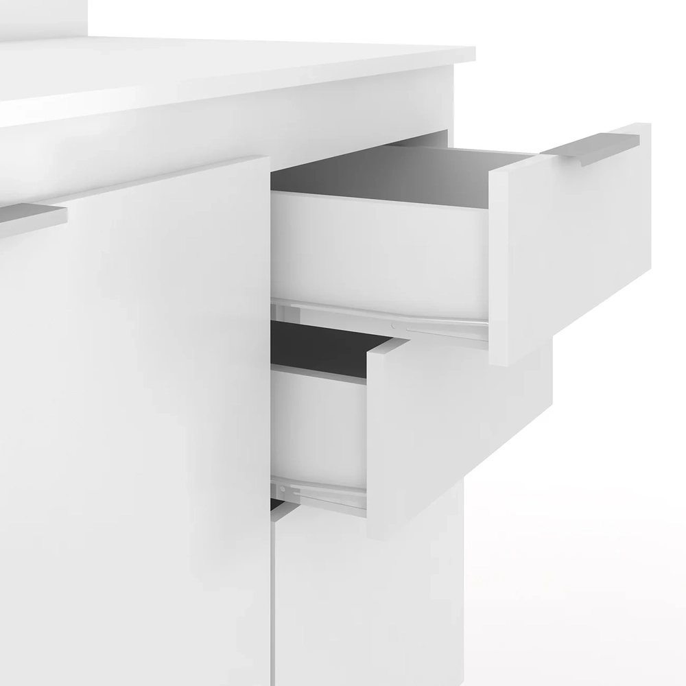 Balcão de Cozinha Com Tampo 120cm Pérola Branco Z34         - Mpozenato