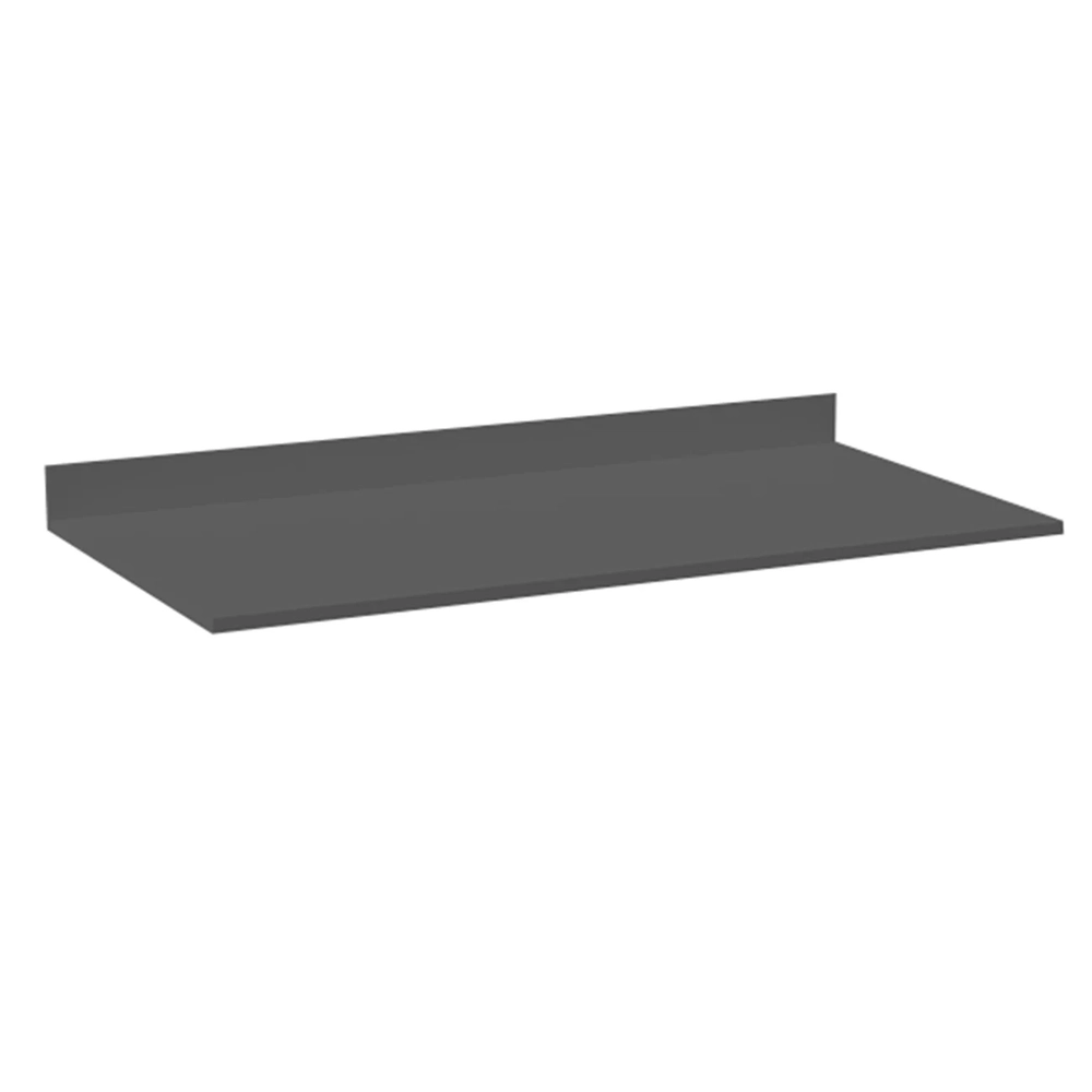 Armário de Cozinha Com Tampo CP02 160cm Pérola Grafite/Freijó Z34 - Mpozenato