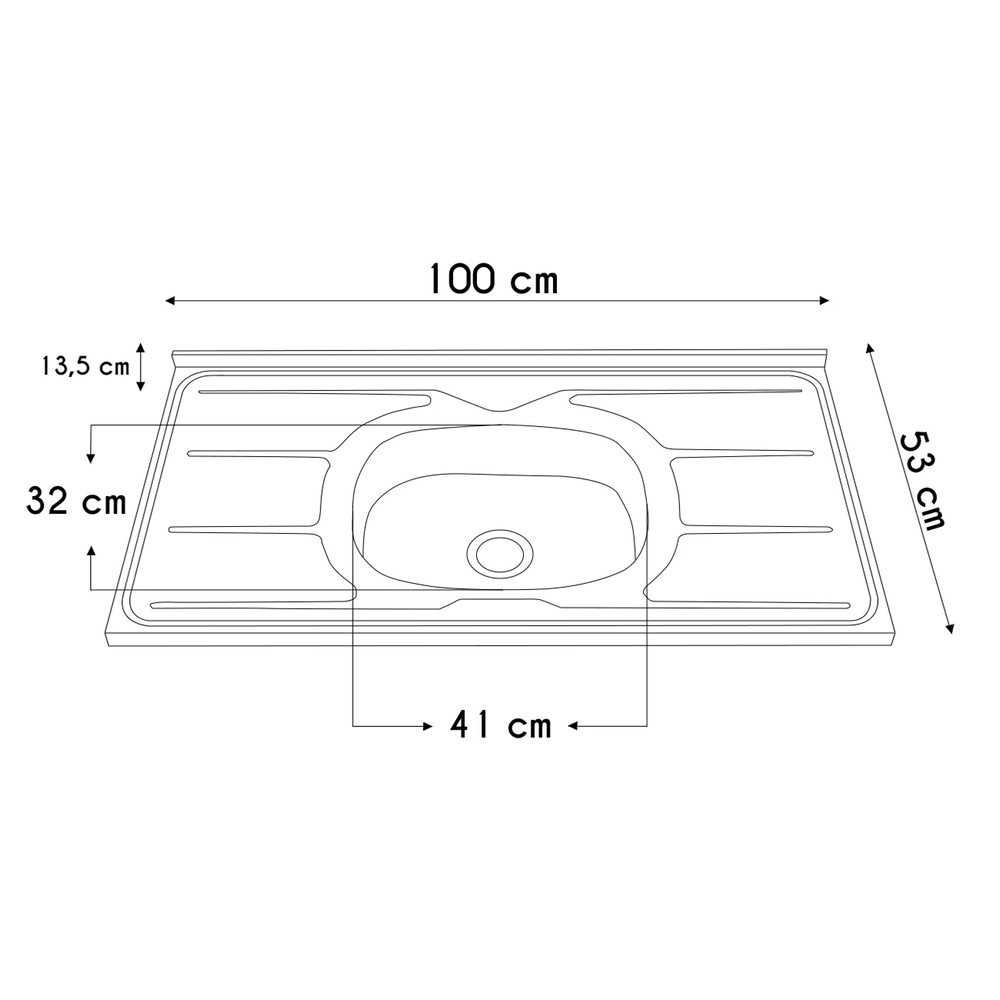 Armário de Cozinha CP02 Com Pia 100cm Pérola Z34 Branco     - Mpozenato