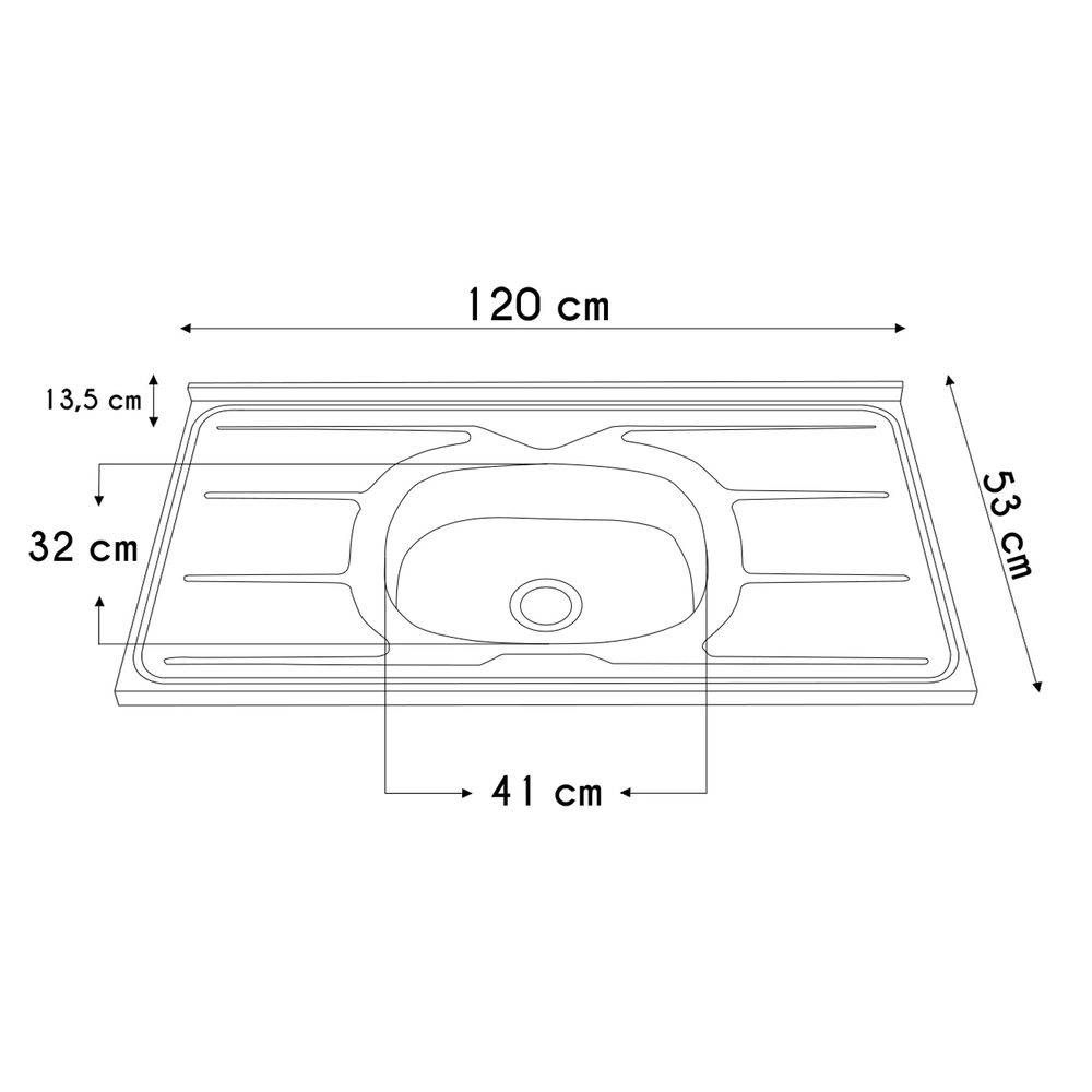 Armário de Cozinha CP02 Com Pia 120cm Pérola Z34 Branco     - Mpozenato