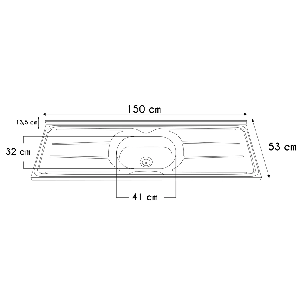 Armário de Cozinha CP02 Com Pia 150cm Pérola Z34 Preto      - Mpozenato