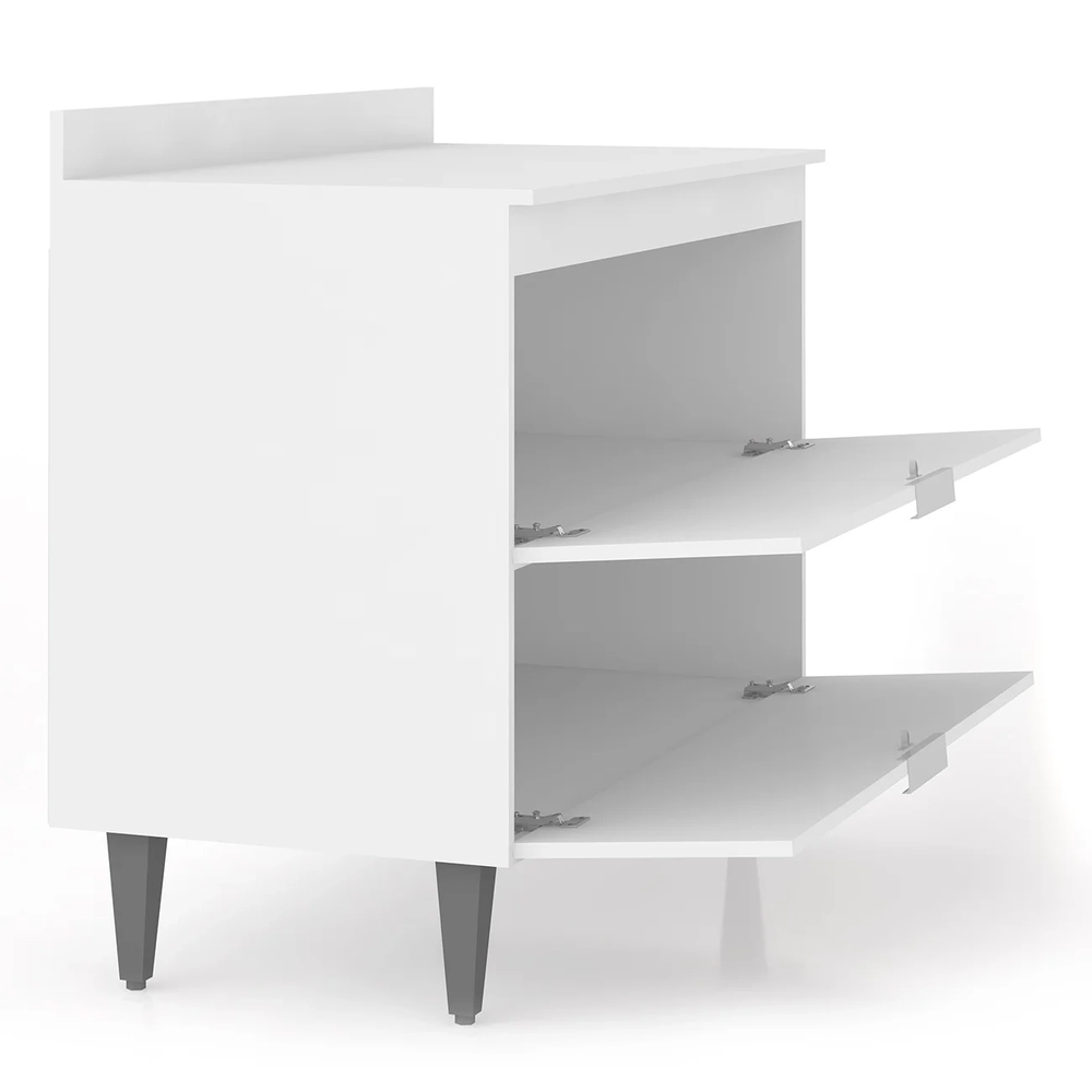 Armário de Cozinha Com Tampo CP01 100cm Pérola Branco Z34      - Mpozenato