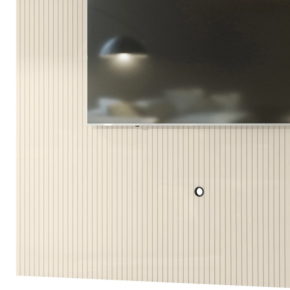 Painel Para TV 75 Polegadas 238cm André Z10 Off White - Mpozenato