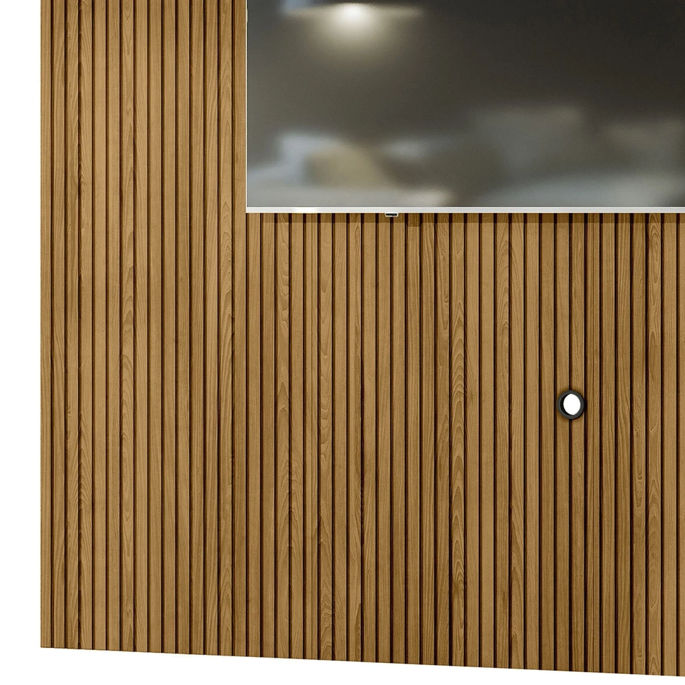 Painel Para TV 75 Polegadas 238cm André Z10 Cumaru - Mpozenato