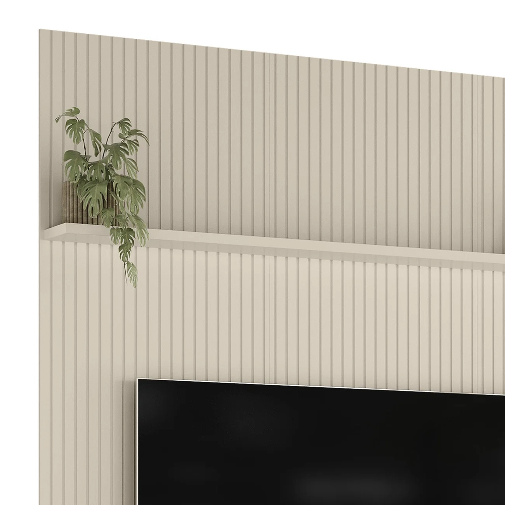 Painel Para TV 75 Polegadas 179cm Logus Z10 Off White - Mpozenato