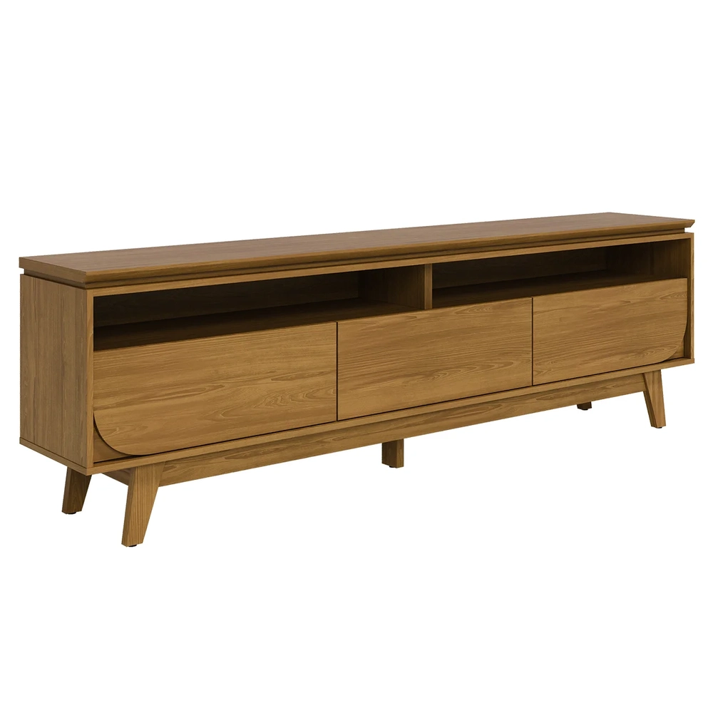 Rack Bancada de TV 75 Pol 200cm Celina Z10 Cumaru - Mpozenato