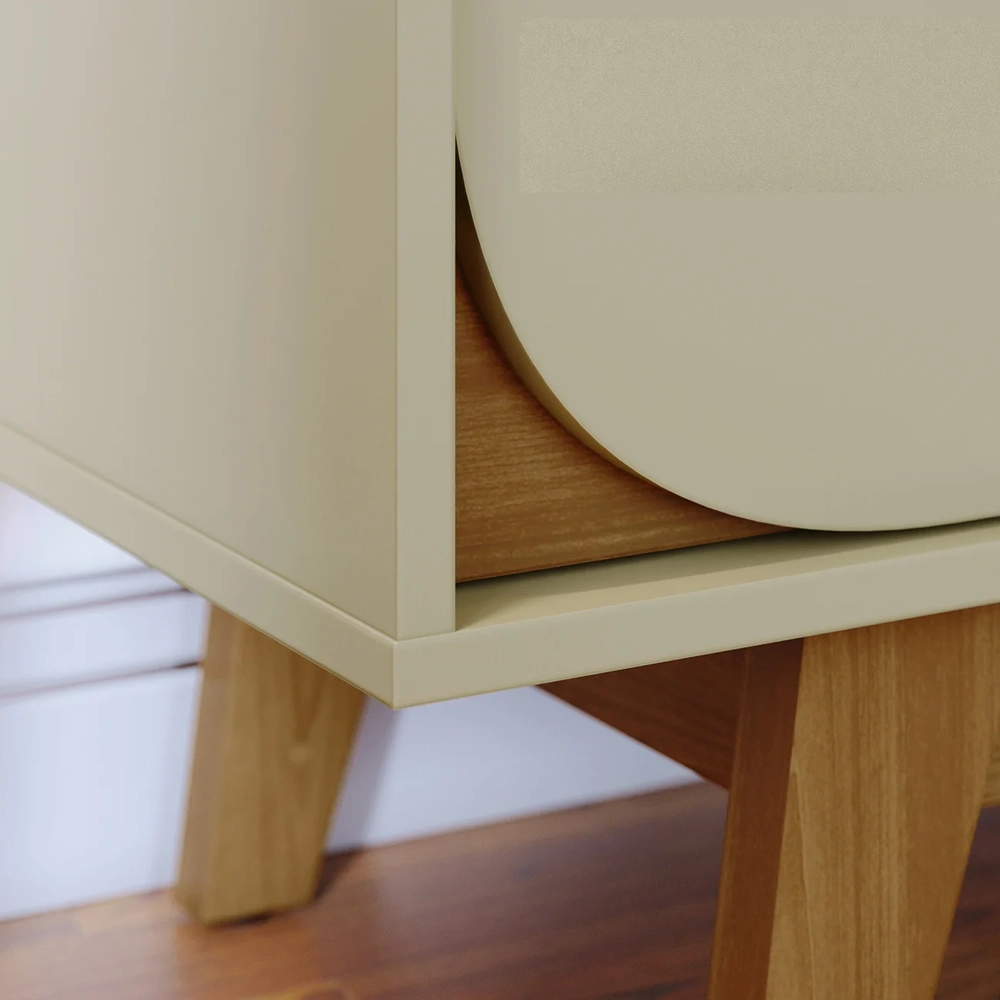 Rack Bancada de TV 75 Pol 200cm Celina Z10 Cumaru/Opala - Mpozenato