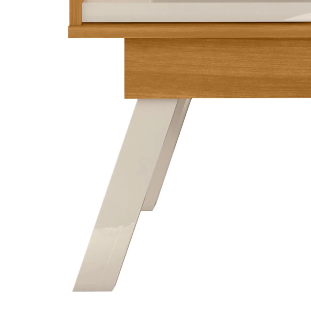 Rack Bancada de TV 65 Pol 150cm Keli Z10 Off/Cinamomo - Mpozenato