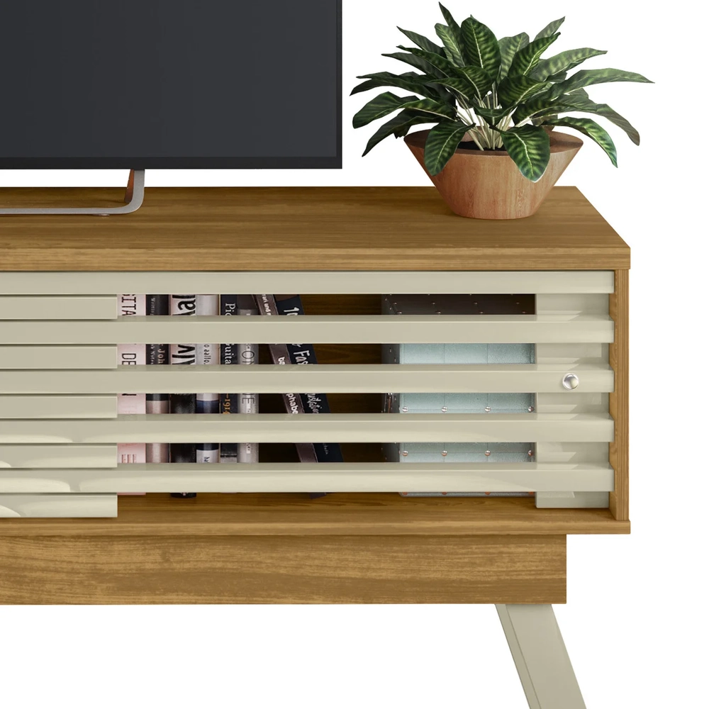 Rack Bancada de TV 65 Pol 150cm Keli Z10 Cumaru/Opala - Mpozenato