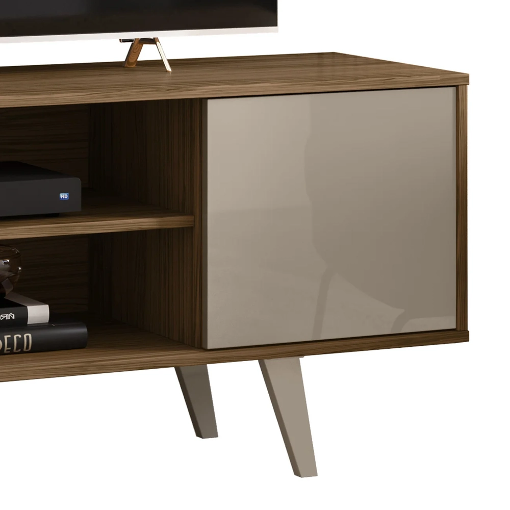 Rack Bancada de TV 50 Pol 136cm Espain Z10 Fendi/Naturale - Mpozenato